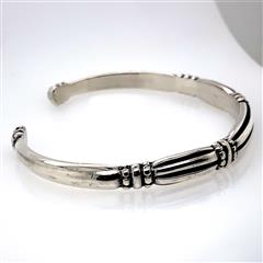 James Avery Retired Thatch Sterling Silver Cuff Bracelet